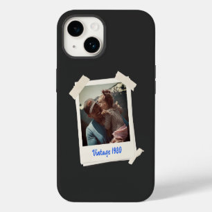 Benutzerdefiniertes Vintage-Foto- und Jahresgesche iPhone 14 Hülle