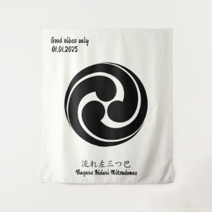 Benutzerdefiniertes Vintage-Minimalistisches Japan Wandteppich