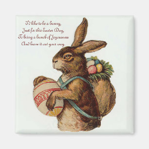 Benutzerdefiniertes Vintage-Ostern Magnet