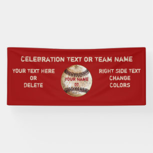 Benutzerdefiniertes Vintages Baseball-Banner, Text Banner