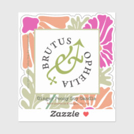 Benutzerdefiniertes Vinyl-Blumen-Produktetikett Wa Aufkleber