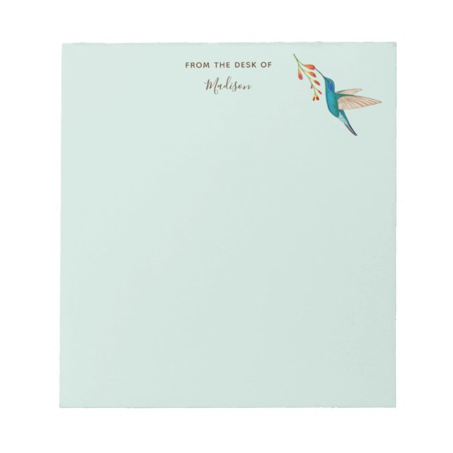 Benutzerdefiniertes Violetear Hummingbird Notepad Notizblock (Vorderseite)