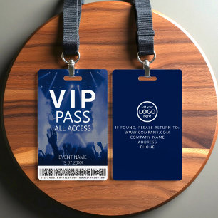 Benutzerdefiniertes VIP All Access Blaues Abzeiche Ausweis