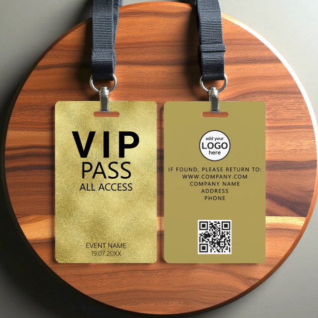Benutzerdefiniertes VIP All Access QR Code Event G Ausweis (Von Creator hochgeladen)