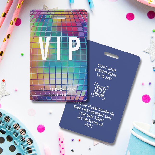 Benutzerdefiniertes VIP-Konzert All Access Pass QR Ausweis (Von Creator hochgeladen)