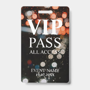 Benutzerdefiniertes VIP-QR-Code-Event bokeh Ausweis