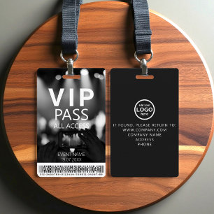 Benutzerdefiniertes VIP Zugriff Barcode Schwarz/We Ausweis