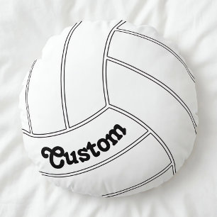 Benutzerdefiniertes Volleyball-Rund Dekoratives Wu Rundes Kissen