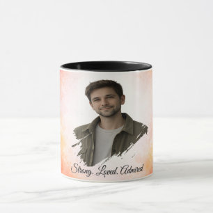 Benutzerdefiniertes Wasserfarbe-Foto Valentinsgesc Tasse