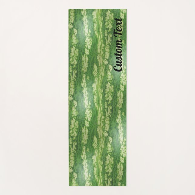 Benutzerdefiniertes Wassermelonen-Haut-Texturmuste Yogamatte (Vorderseite)