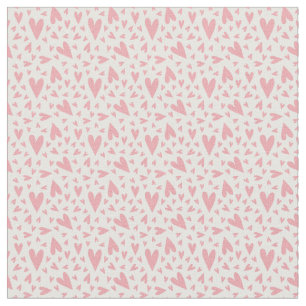 Benutzerdefiniertes weiches rosa Herz Stoff