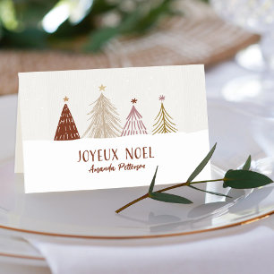 Benutzerdefiniertes Weihnachts-Noel-Geschenk-Tag o Tischnummer