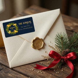 Benutzerdefiniertes Weihnachtsadressetikett mit Le Adressaufkleber