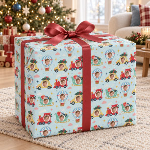 Benutzerdefiniertes Weihnachtsfahrzeuge-Geschenkpa Geschenkpapier