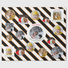 Benutzerdefiniertes Weihnachtsgeschenk für vier Fo Geschenkpapier