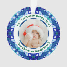Benutzerdefiniertes Weihnachtsgeschenk mit blau-gr