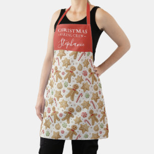Benutzerdefiniertes Weihnachtsplätzchen Lebkuchen- Schürze