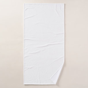 Benutzerdefiniertes weißes einfaches Design Foto o Badehandtuch