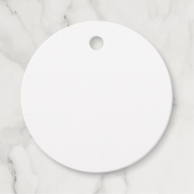Benutzerdefiniertes weißes einfaches Design Foto o Geschenkanhänger (Vorderseite)