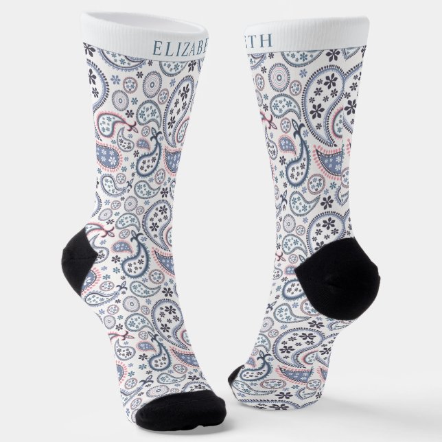Benutzerdefiniertes weißes Hintergrundbild Graues  Socken (Gewinkelt)