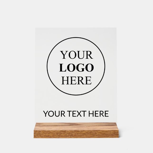 Benutzerdefiniertes Werbelogo - Keine Mindestbeste Acrylschild (Vorderseite)