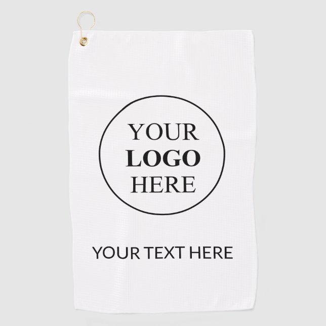 Benutzerdefiniertes Werbelogo - Keine Mindestbeste Golfhandtuch (Vorderseite)