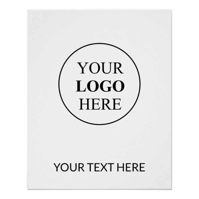 Benutzerdefiniertes Werbelogo - Keine Mindestbeste Poster (Vorderseite)