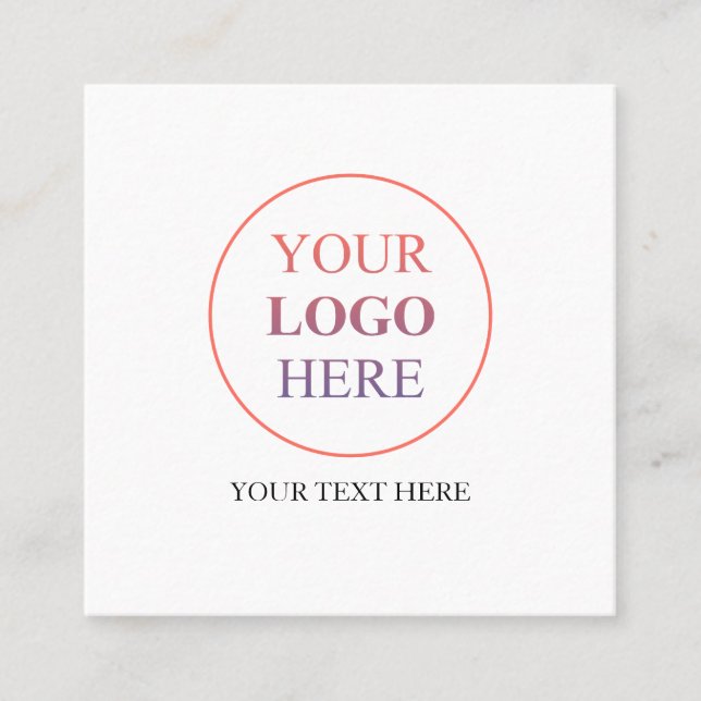 Benutzerdefiniertes Werbelogo - Keine Mindestbeste Telefonnummerkarte (Vorderseite)