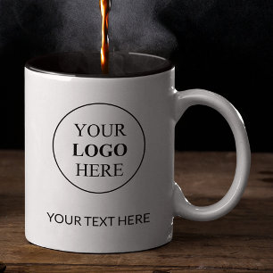 Benutzerdefiniertes Werbelogo – Keine Mindestbeste Zweifarbige Tasse