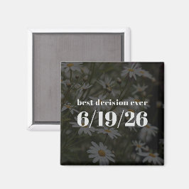 Benutzerdefiniertes wichtiges Datum daisy (Jubiläu Magnet