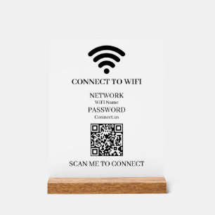 Benutzerdefiniertes WiFi-QR   Einfache Anzeige für