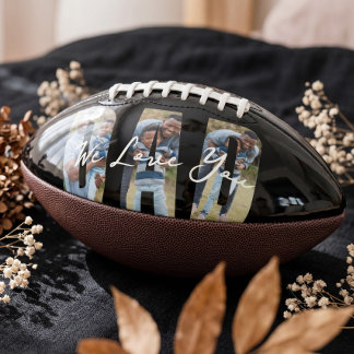 Benutzerdefiniertes Wir lieben dich Papa Foto Vate Football