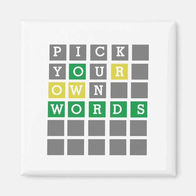 Benutzerdefiniertes Wort Magnet (Vorne)