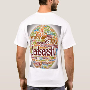 Benutzerdefiniertes Wortwolken-T-Shirt: Führe die T-Shirt