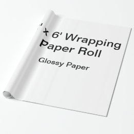 Benutzerdefiniertes Wrapping Paper (2x6 Roll, Glos Geschenkpapier