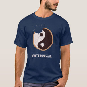 Benutzerdefiniertes Yin- und Yang-Schwarz-Weiß-Coo T-Shirt