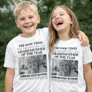 Benutzerdefiniertes Zeitungs-Shirt, Großmutter des T-Shirt