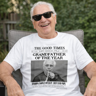 Benutzerdefiniertes Zeitungs-Shirt, Großvater des T-Shirt