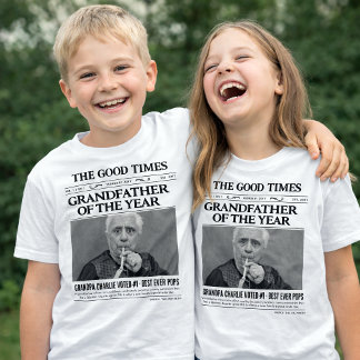 Benutzerdefiniertes Zeitungsshirt, Großvater des J T-Shirt