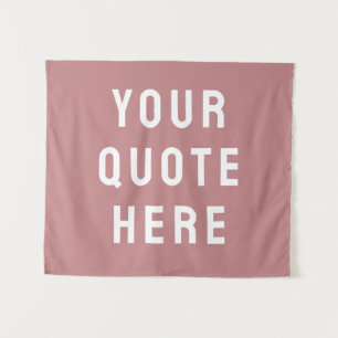Benutzerdefiniertes Zitat-Banner Personalisiert Du Wandteppich