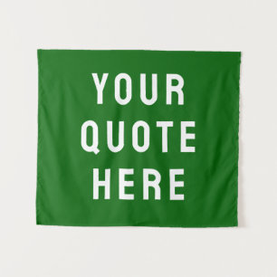 Benutzerdefiniertes Zitat-Banner Personalisiert Sm Wandteppich