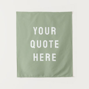 Benutzerdefiniertes Zitat-Banner Personalisierte W Wandteppich