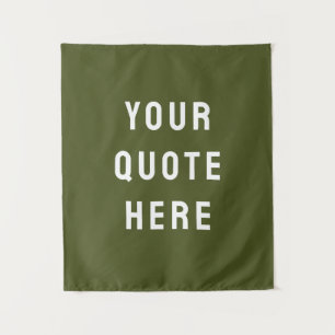Benutzerdefiniertes Zitat-Banner Personalisiertes Wandteppich