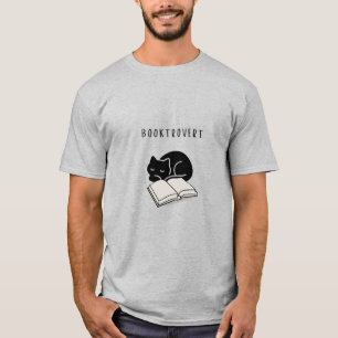 Benutzerdefiniertes Zitat Buchtrovert Minimalist K T-Shirt