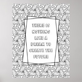 Benutzerdefiniertes Zitat-Erwachsenenfarbposter Poster