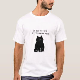 Benutzerdefiniertes Zitat Minimalistisches Schwarz T-Shirt