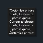 Benutzerdefiniertes Zitat schwarz-weiß elegant Leinwanddruck<br><div class="desc">Benutzerdefiniertes Zitat schwarz-weiß elegante Canvas Print anpassen, personalisieren mit Namen, Phrasen oder Text</div>