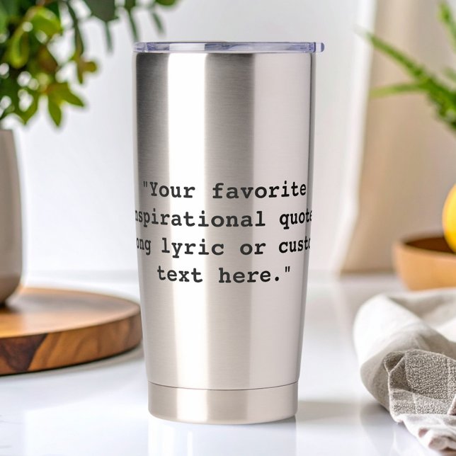 Benutzerdefiniertes Zitat Thermobecher (Von Creator hochgeladen)