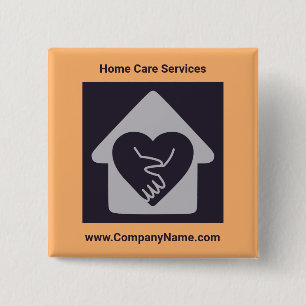Benutzerdefiniertes Zuhause-Care-Logo und benutzer Button