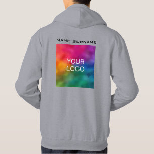 Benutzerdefiniertes zweiseitiges Firmenlogo Männer Hoodie